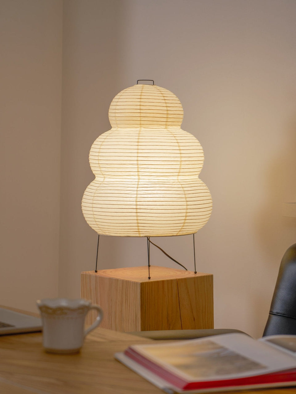 Paper Table Lamp with Soft Glow-Lighting > Table Lamps-casanuva-casanuva
