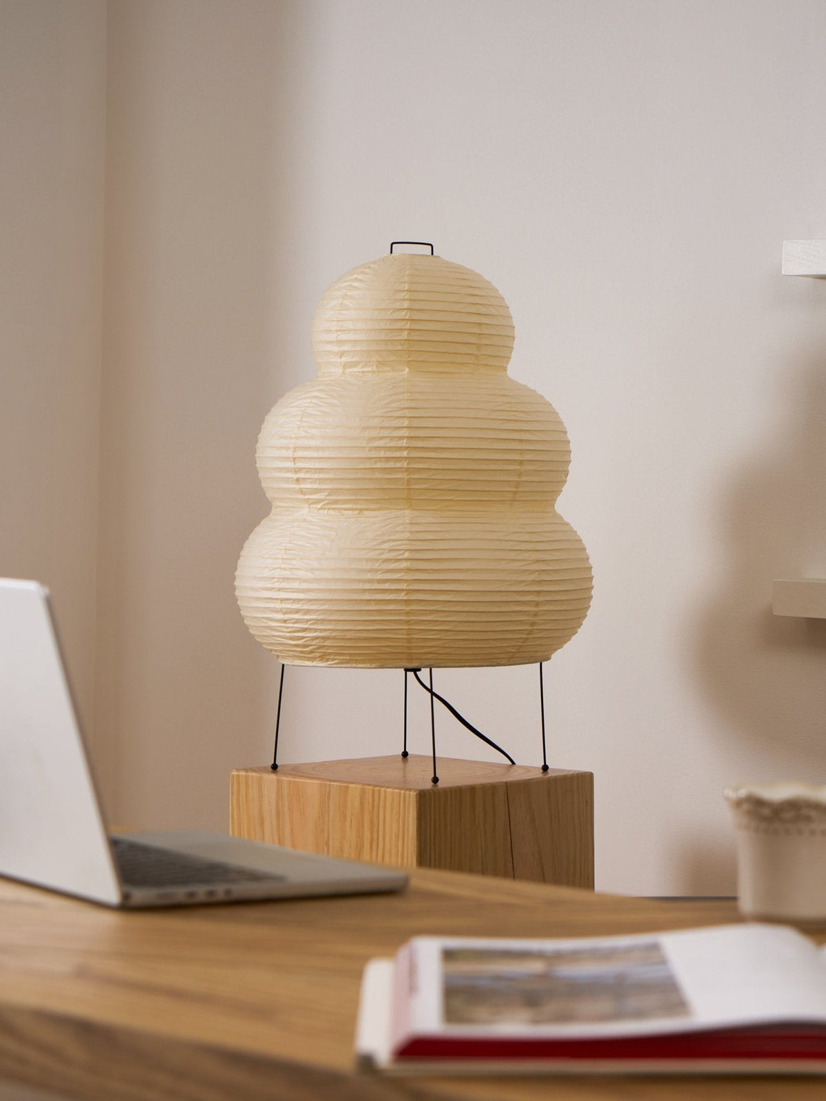 Paper Table Lamp with Soft Glow-Lighting > Table Lamps-casanuva-casanuva