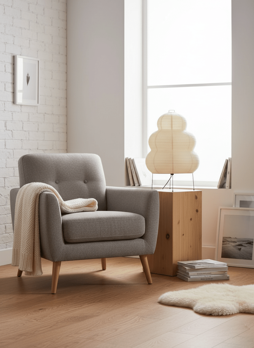 Paper Table Lamp with Soft Glow-Lighting > Table Lamps-casanuva-casanuva