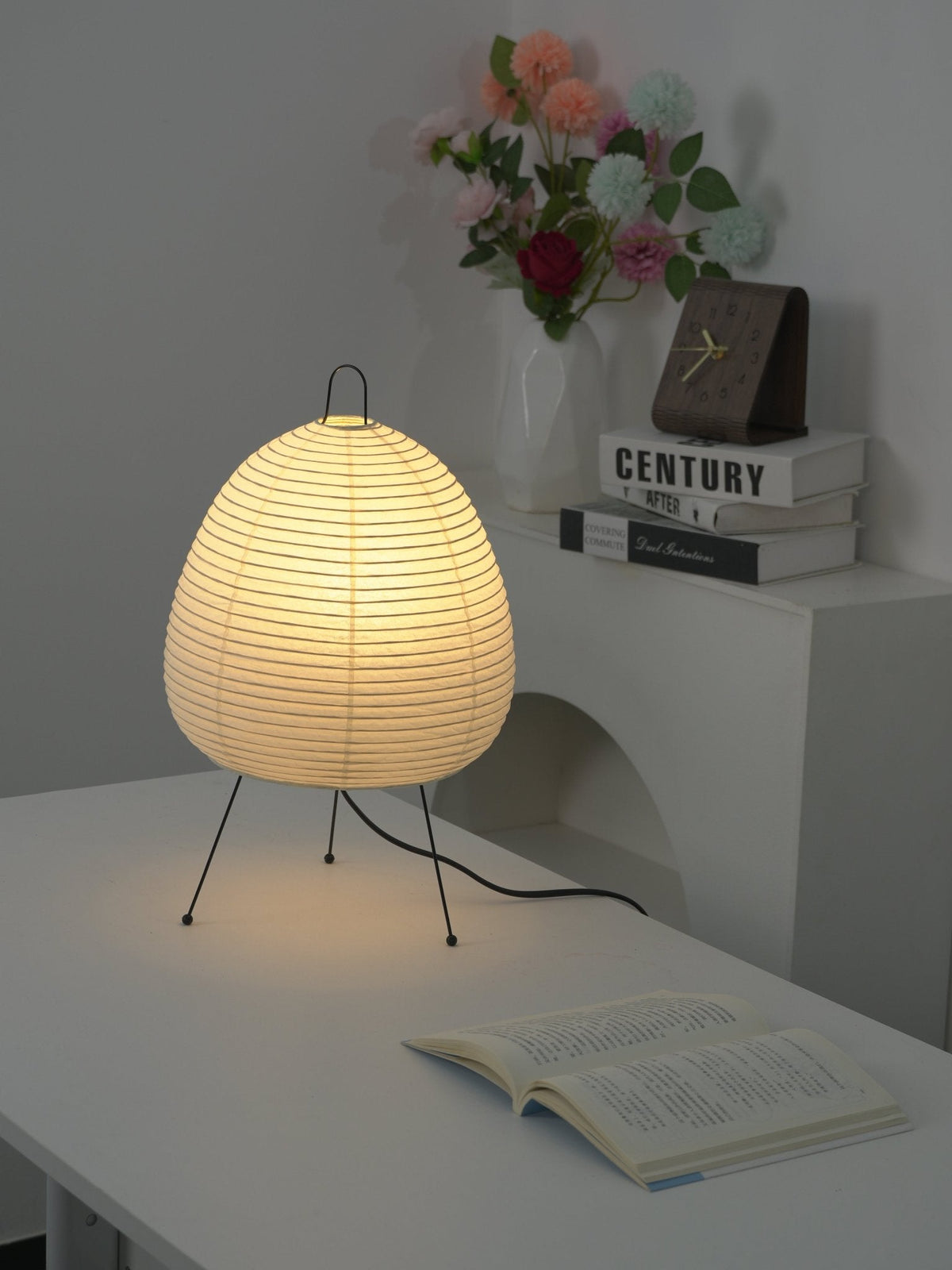 Paper Table Lamp with Soft Glow-Lighting > Table Lamps-casanuva-casanuva