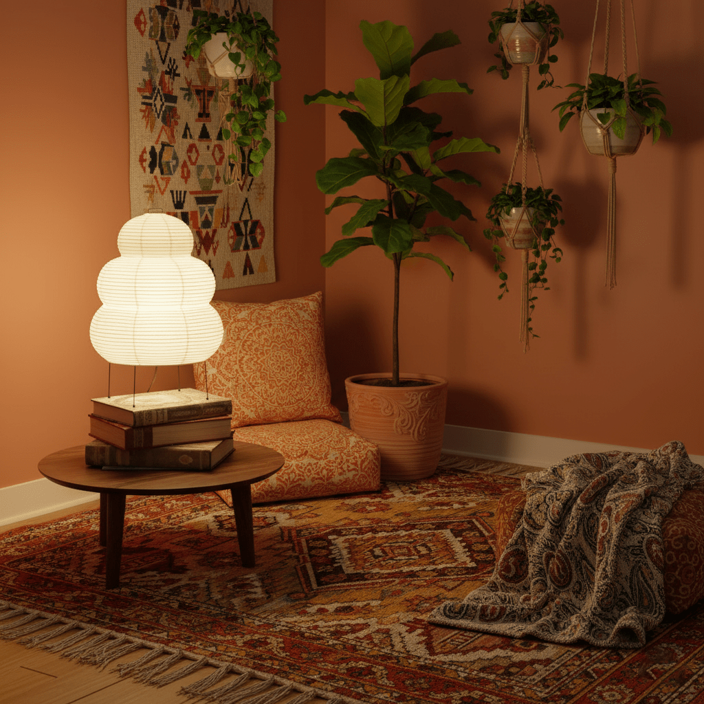 Paper Table Lamp with Soft Glow-Lighting > Table Lamps-casanuva-casanuva