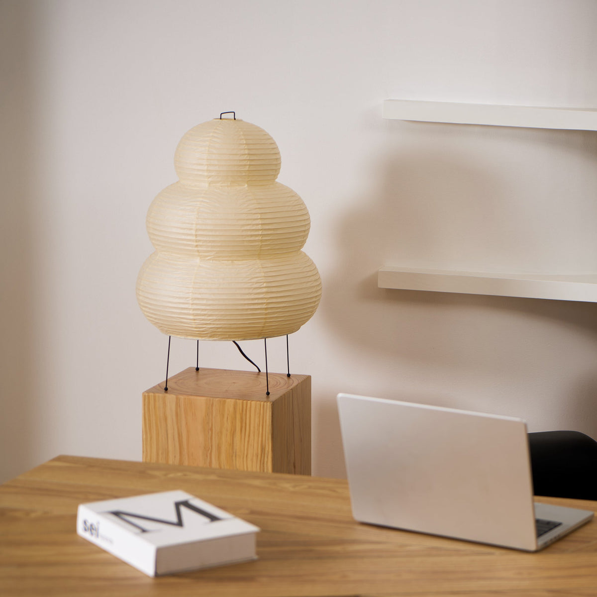 Paper Table Lamp with Soft Glow-Lighting > Table Lamps-casanuva-casanuva