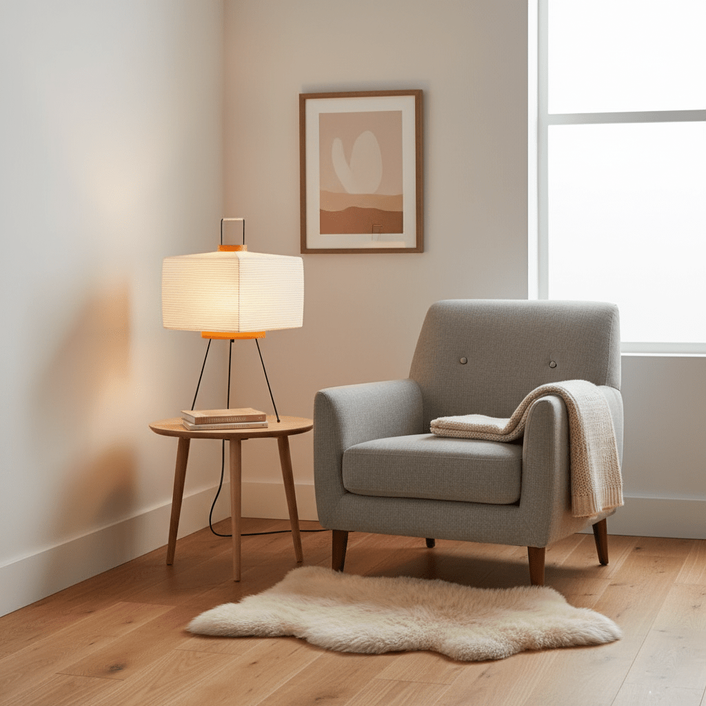 Paper Table Lamp with Soft Glow-Lighting > Table Lamps-casanuva-casanuva