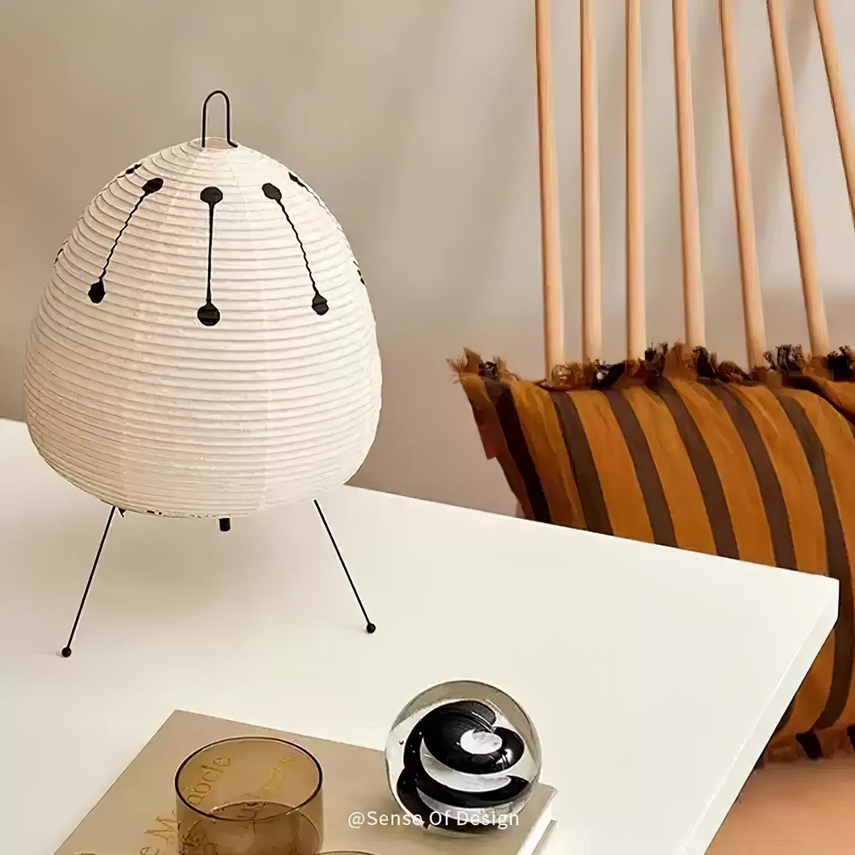 Paper Table Lamp with Soft Glow-Lighting > Table Lamps-casanuva-casanuva