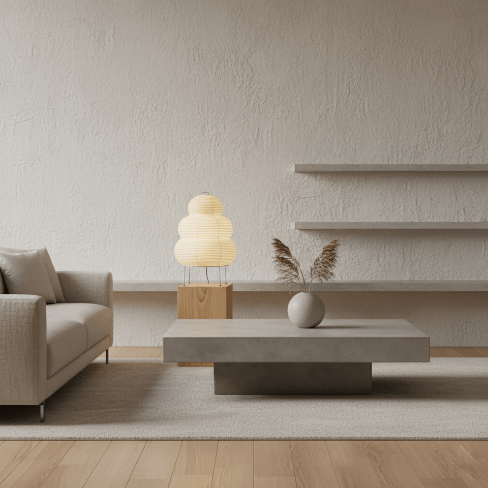 Paper Table Lamp with Soft Glow-Lighting > Table Lamps-casanuva-casanuva