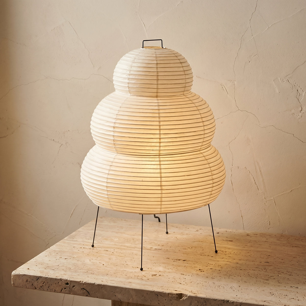Paper Table Lamp with Soft Glow-Lighting > Table Lamps-casanuva-casanuva