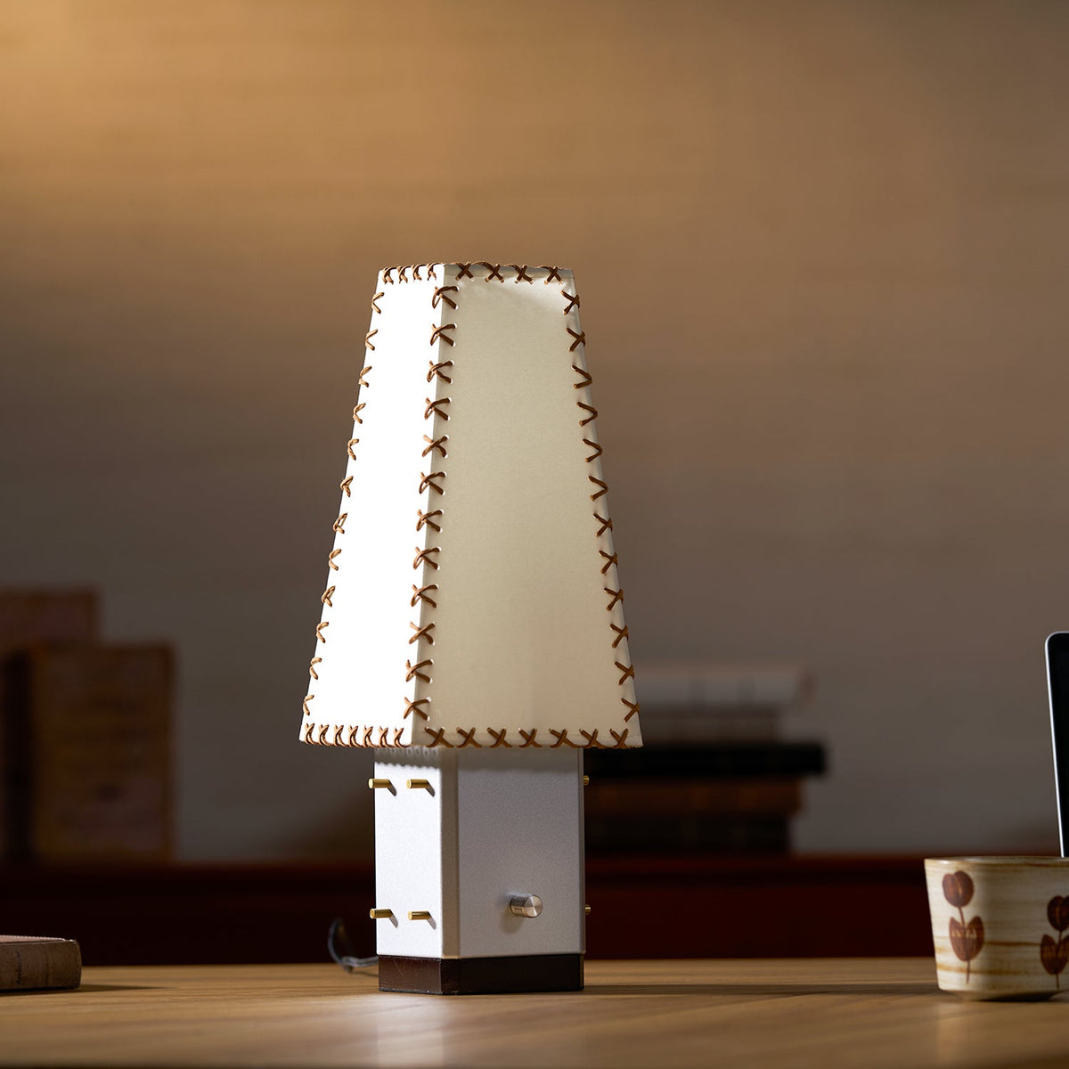 Parchment Table Lamp with Warm Glow-Lighting > Table Lamps-casanuva-casanuva