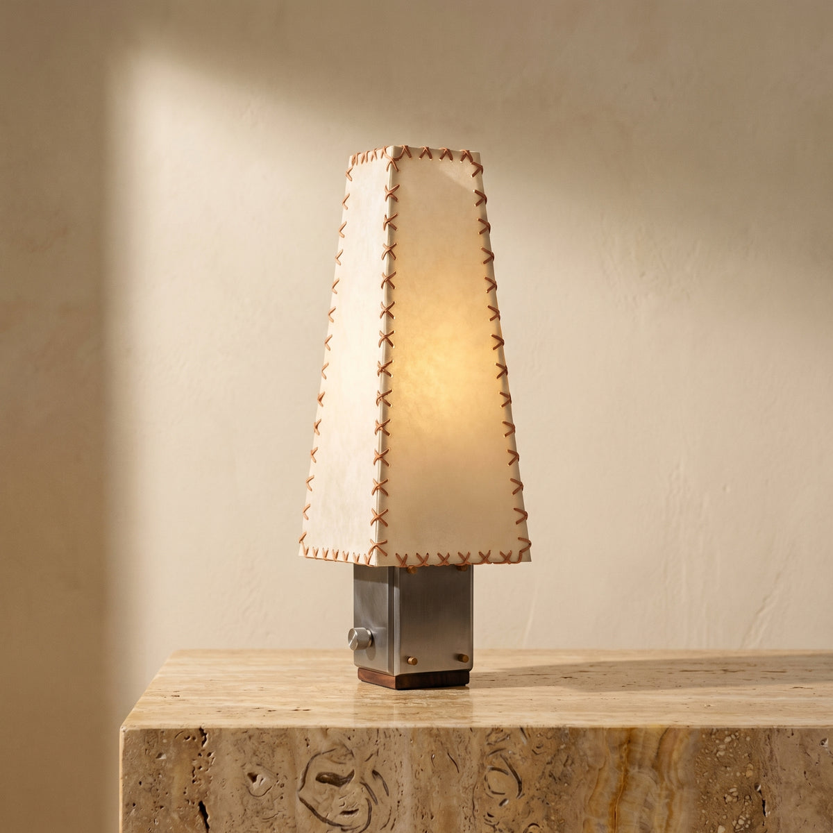 Parchment Table Lamp with Warm Glow-Lighting > Table Lamps-casanuva-casanuva