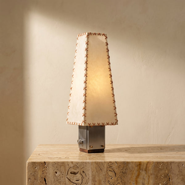 Parchment Table Lamp with Warm Glow-Lighting > Table Lamps-casanuva-casanuva