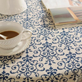 Patterned Tablecloth Cottage Chic Design-Covers & Textiles > Table Cloths-casanuva-casanuva