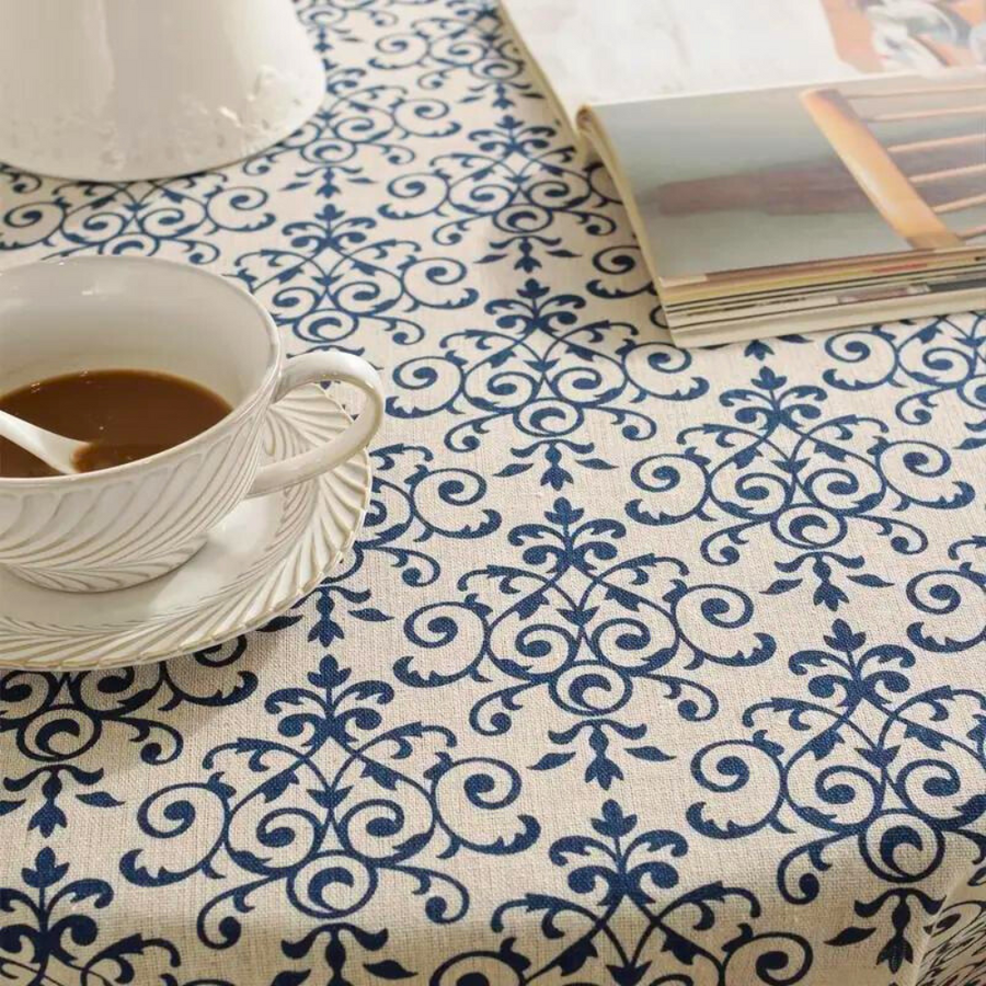Patterned Tablecloth Cottage Chic Design-Covers & Textiles > Table Cloths-casanuva-casanuva