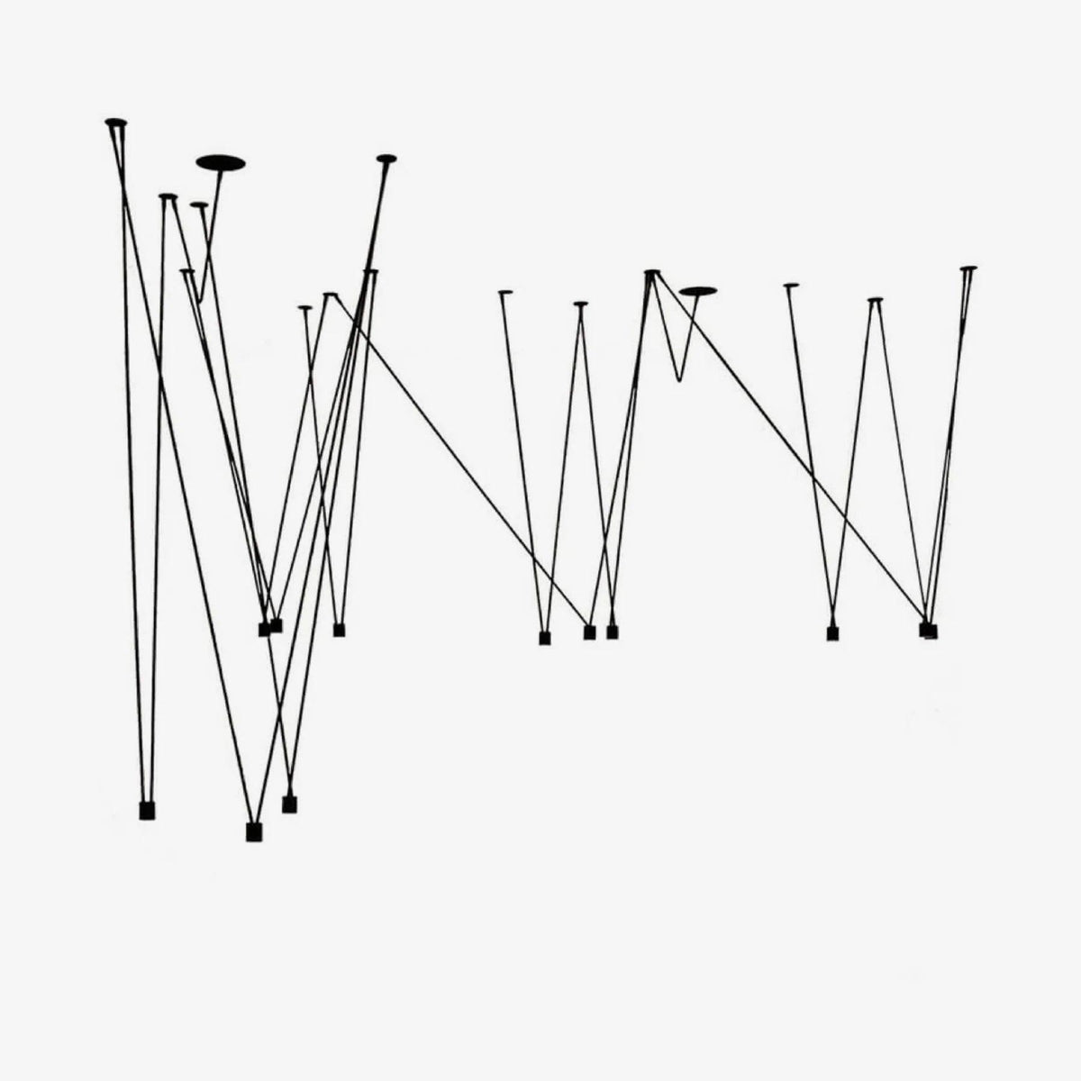Pendant Lamp Collection-Lighting > Pendant Lights-casanuva-12 heads-Black-casanuva