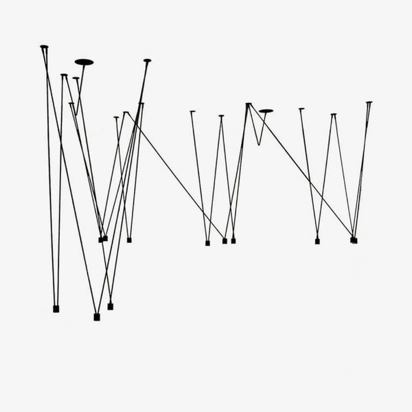 Pendant Lamp Collection-Lighting > Pendant Lights-casanuva-12 heads-Black-casanuva