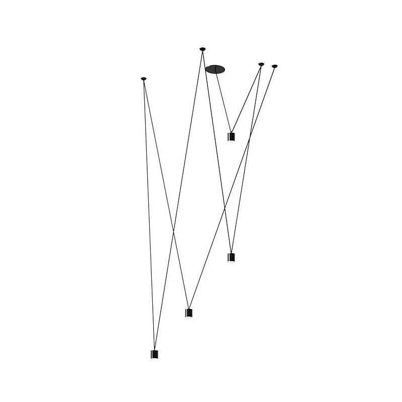 Pendant Lamp Collection-Lighting > Pendant Lights-casanuva-4 Heads-Black-casanuva