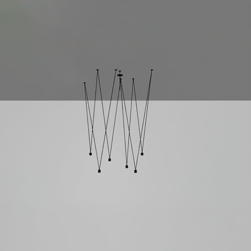 Pendant Lamp Collection-Lighting > Pendant Lights-casanuva-6 heads-Black-casanuva