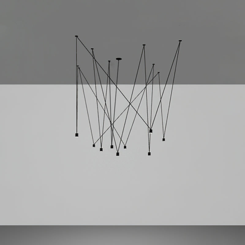 Pendant Lamp Collection-Lighting > Pendant Lights-casanuva-9 heads-Black-casanuva