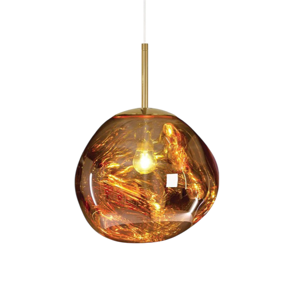 Pendant Lamp Melt Design-Lighting > Pendant Lights-casanuva-Gold-18 cm-casanuva