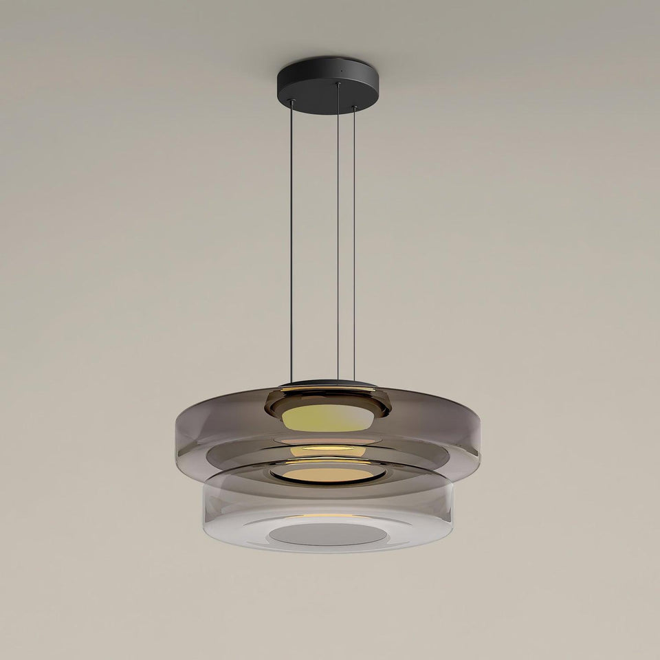 Pendant Light Levels Series Modern Design-Lighting > Pendant Lights-casanuva-35cmx22cm-Smoke Gray-Warm Light-casanuva