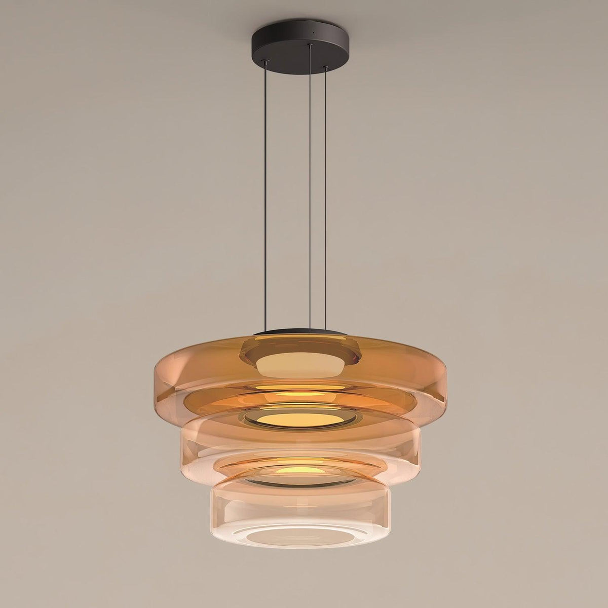 Pendant Light Levels Series Modern Design-Lighting > Pendant Lights-casanuva-45cmx33cm-Amber-Warm Light-casanuva