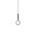 Pendant Light with Dimmable LED-Lighting > Pendant Lights-casanuva-1 head 15cmx35cm-Black-Clear-casanuva