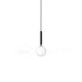Pendant Light with Dimmable LED-Lighting > Pendant Lights-casanuva-1 head 15cmx35cm-Black-White-casanuva