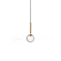 Pendant Light with Dimmable LED-Lighting > Pendant Lights-casanuva-1 head 15cmx35cm-Gold-Clear-casanuva