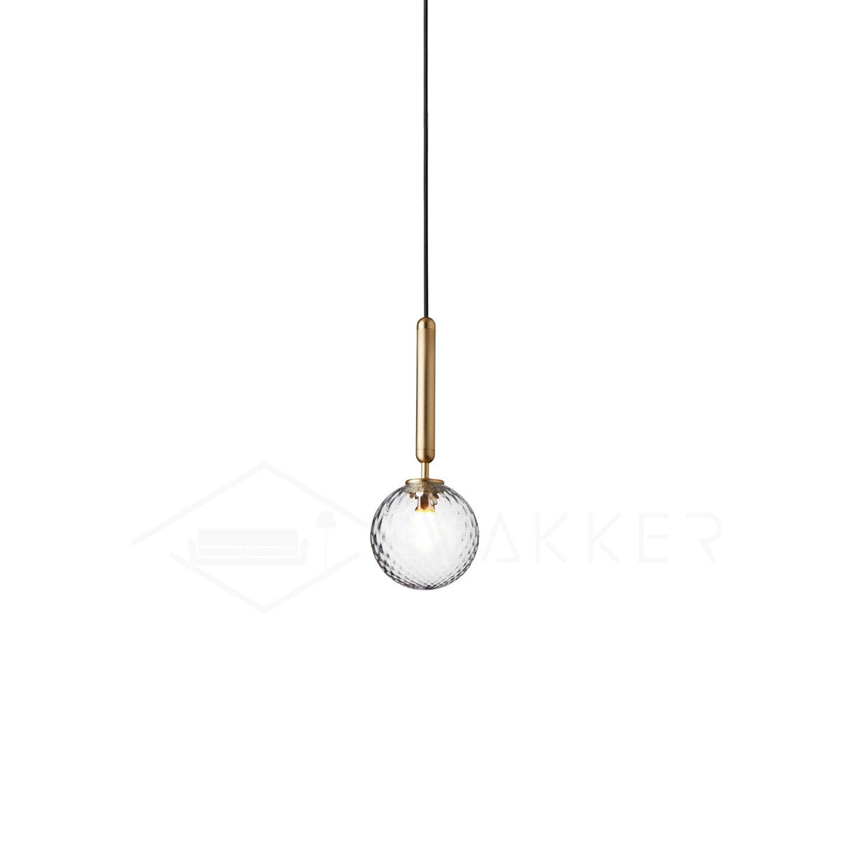 Pendant Light with Dimmable LED-Lighting > Pendant Lights-casanuva-1 head 15cmx35cm-Gold-Clear-casanuva