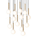 Pendant Light with Dimmable LED-Lighting > Pendant Lights-casanuva-13 heads 60cmx200cm-Gold-White-casanuva