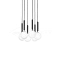 Pendant Light with Dimmable LED-Lighting > Pendant Lights-casanuva-6 heads 30cmx150cm-Black-White-casanuva