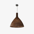 Pendant Light with Glass Shade-Lighting > Pendant Lights-casanuva-50cmx50cm-Natural Rattan-casanuva