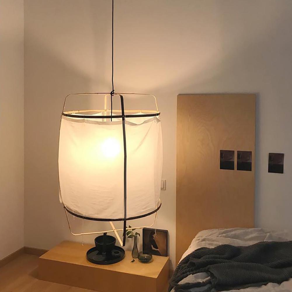 Pendant Light with Natural Fiber Shade-Lighting > Pendant Lights-casanuva-casanuva