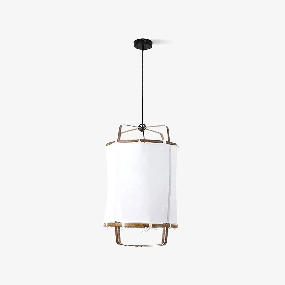Pendant Light with Natural Fiber Shade-Lighting > Pendant Lights-casanuva-casanuva