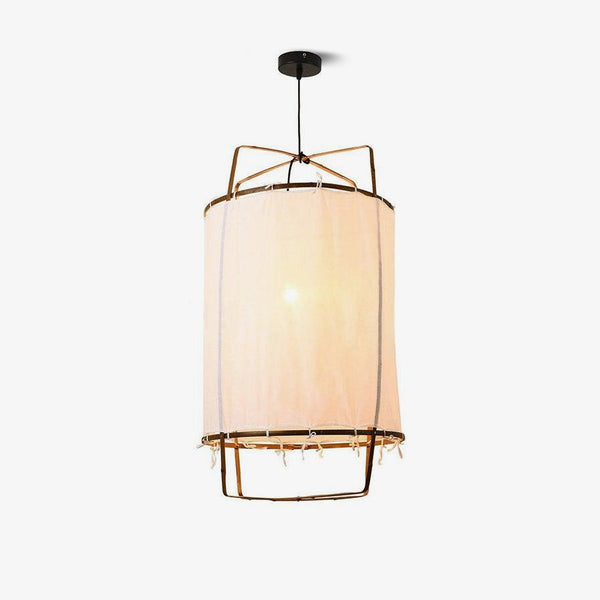 Pendant Light with Natural Fiber Shade-Lighting > Pendant Lights-casanuva-casanuva