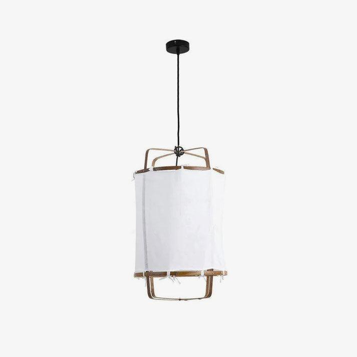 Pendant Light with Natural Fiber Shade-Lighting > Pendant Lights-casanuva-casanuva