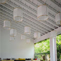 Pendant Light with Natural Fiber Shade-Lighting > Pendant Lights-casanuva-casanuva