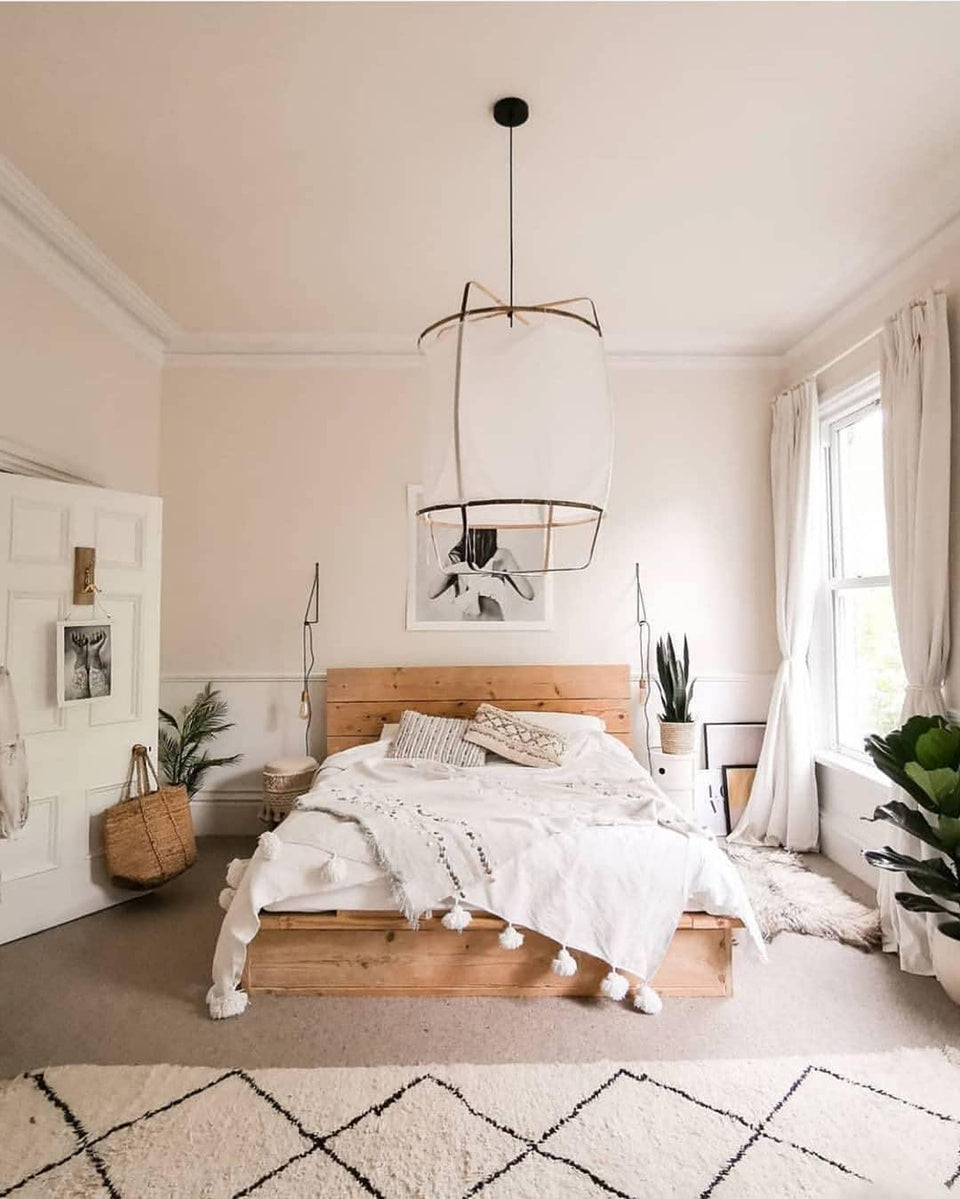 Pendant Light with Natural Fiber Shade-Lighting > Pendant Lights-casanuva-casanuva
