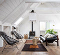 Pendant Light with Natural Fiber Shade-Lighting > Pendant Lights-casanuva-casanuva