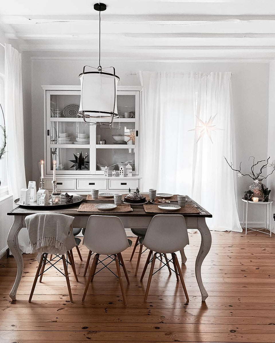 Pendant Light with Natural Fiber Shade-Lighting > Pendant Lights-casanuva-casanuva