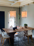 Pendant Light with Natural Fiber Shade-Lighting > Pendant Lights-casanuva-casanuva