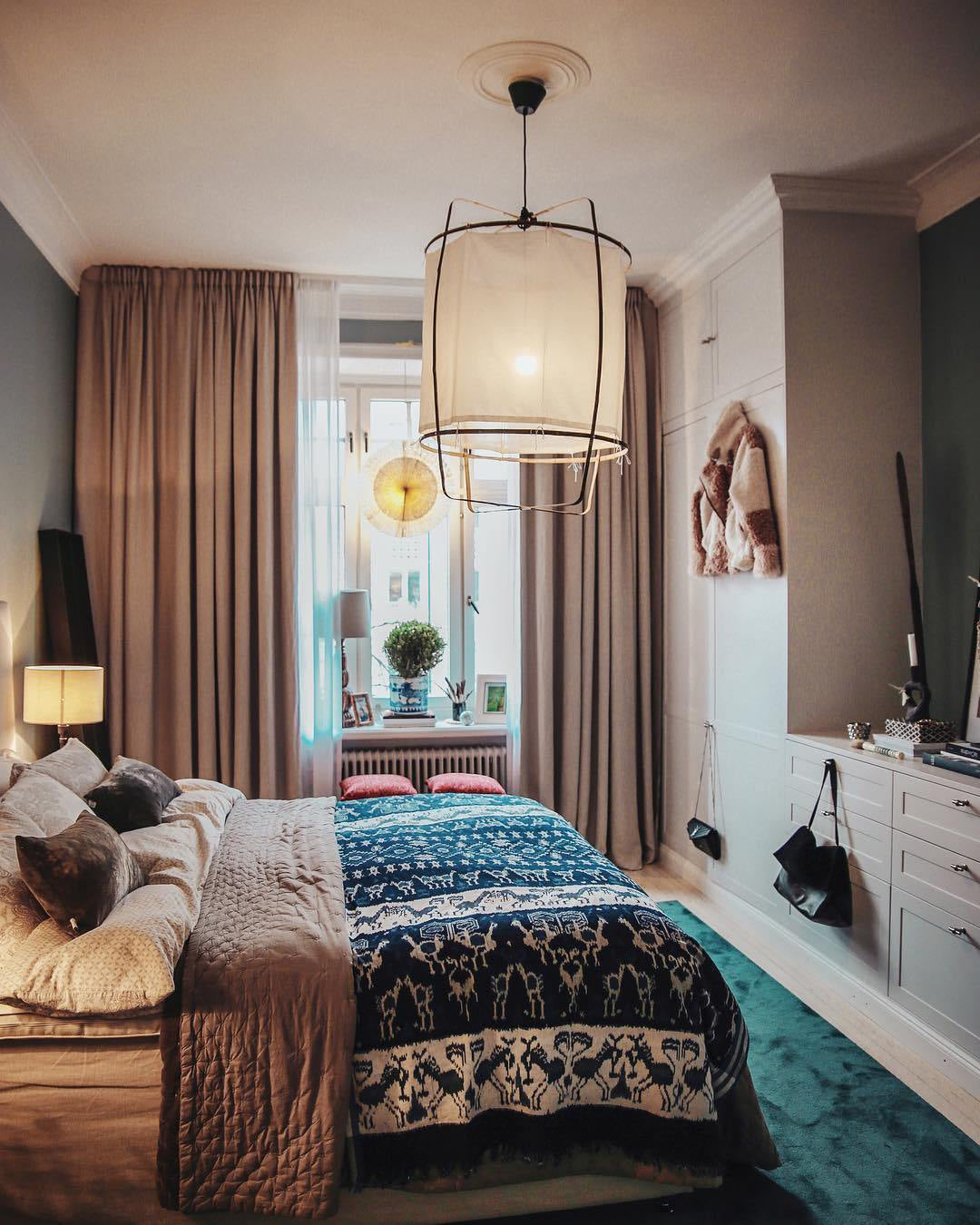 Pendant Light with Natural Fiber Shade-Lighting > Pendant Lights-casanuva-casanuva