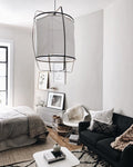 Pendant Light with Natural Fiber Shade-Lighting > Pendant Lights-casanuva-casanuva