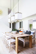 Pendant Light with Natural Fiber Shade-Lighting > Pendant Lights-casanuva-casanuva