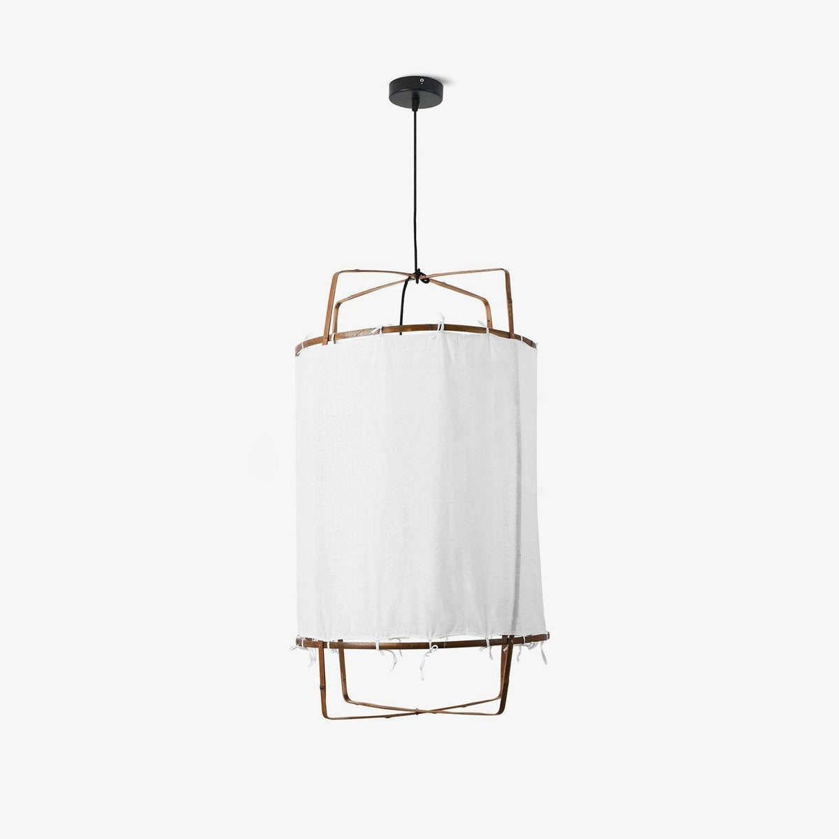 Pendant Light with Natural Fiber Shade-Lighting > Pendant Lights-casanuva-casanuva