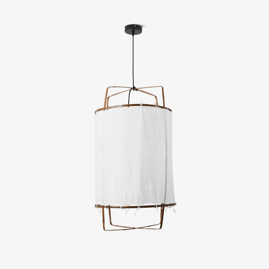 Pendant Light with Natural Fiber Shade-Lighting > Pendant Lights-casanuva-casanuva