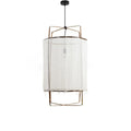 Pendant Light with Natural Fiber Shade-Lighting > Pendant Lights-casanuva-casanuva
