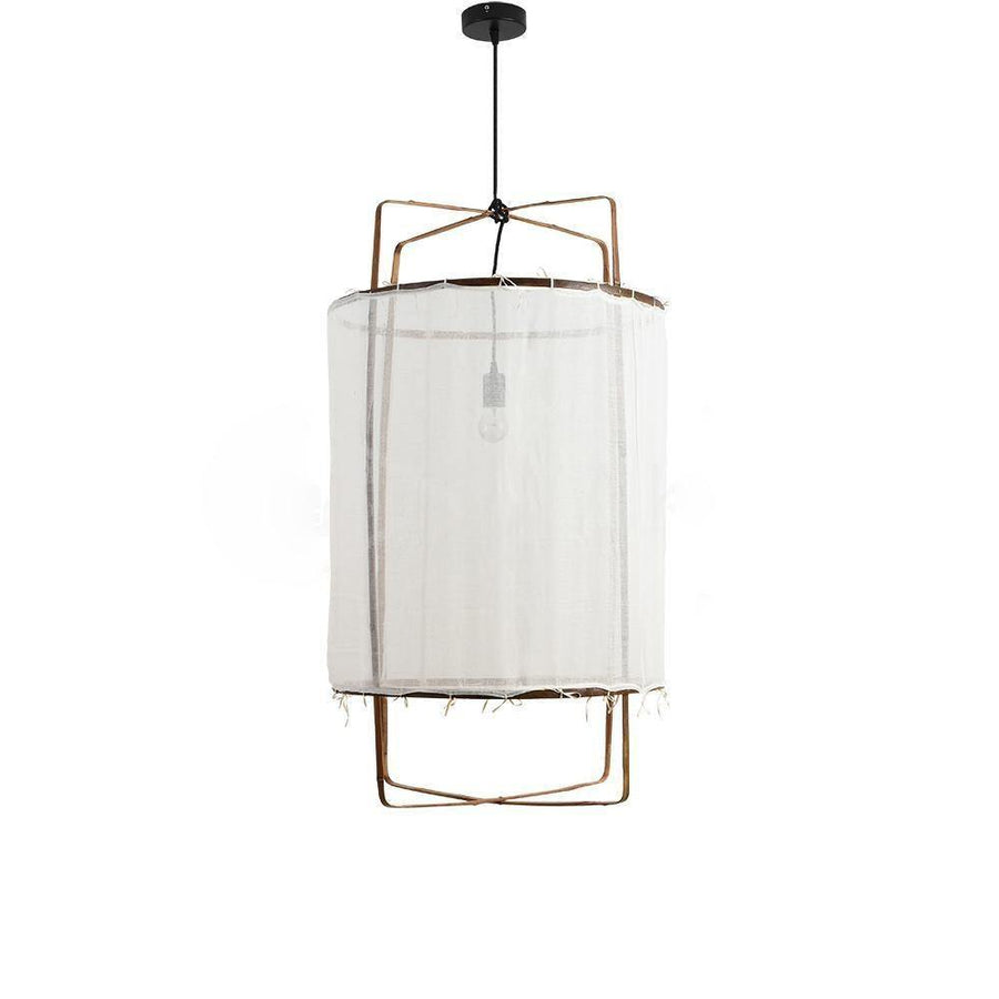 Pendant Light with Natural Fiber Shade-Lighting > Pendant Lights-casanuva-casanuva