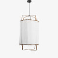 Pendant Light with Natural Fiber Shade-Lighting > Pendant Lights-casanuva-casanuva