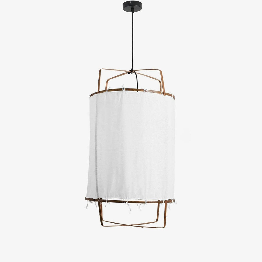 Pendant Light with Natural Fiber Shade-Lighting > Pendant Lights-casanuva-casanuva