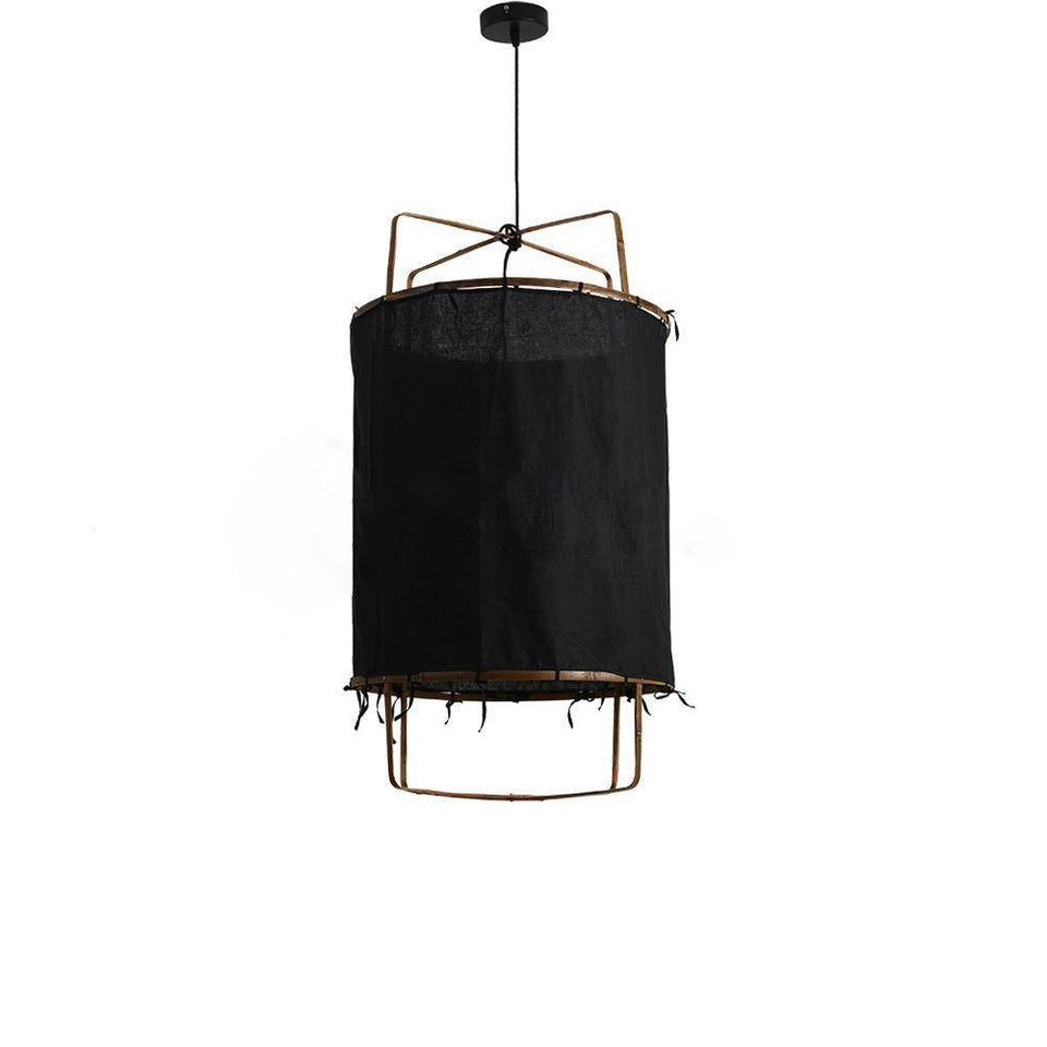 Pendant Light with Natural Fiber Shade-Lighting > Pendant Lights-casanuva-casanuva