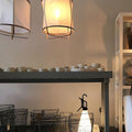 Pendant Light with Natural Fiber Shade-Lighting > Pendant Lights-casanuva-casanuva